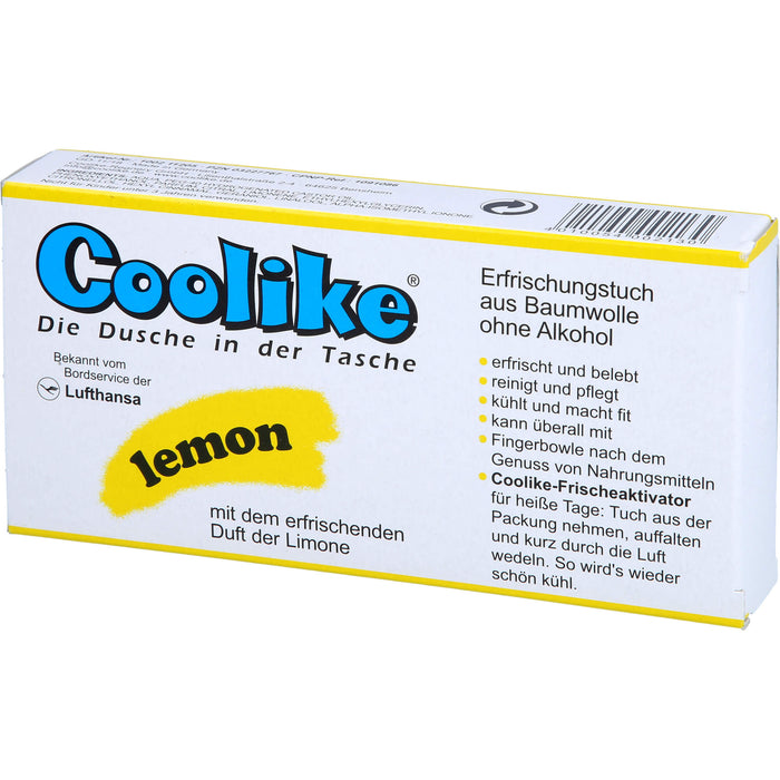 Coolike lemon Erfrischungstuch aus Baumwolle, 5 St. Tücher