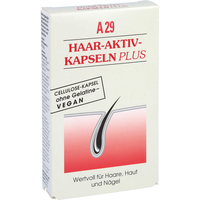 A29 Haar-Aktiv-Kapseln plus wertvoll für Haare, Haut und Nägel, 30 pc Capsules