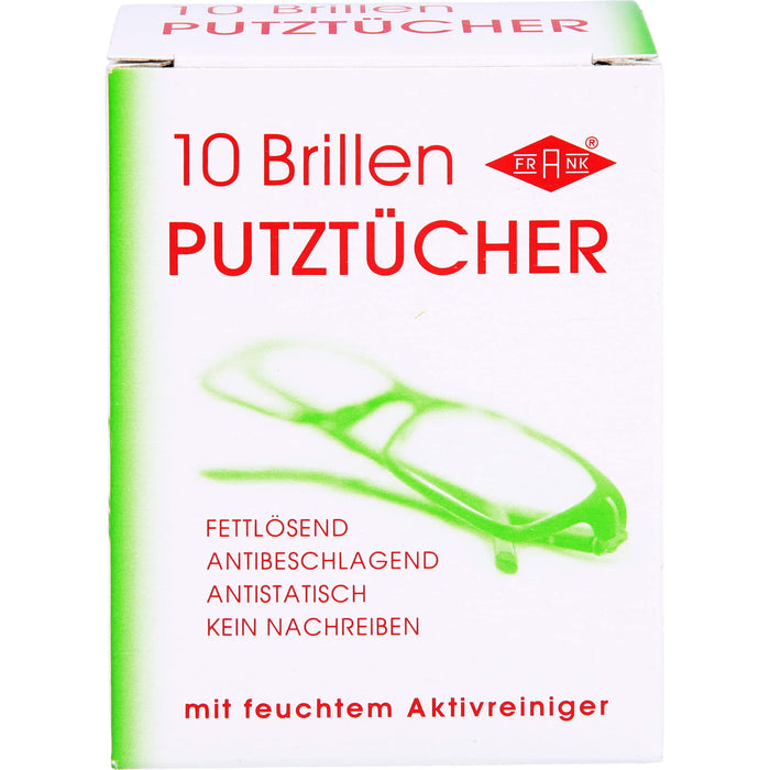 FRANK Brillen-Putztücher, 10 pc Tissus