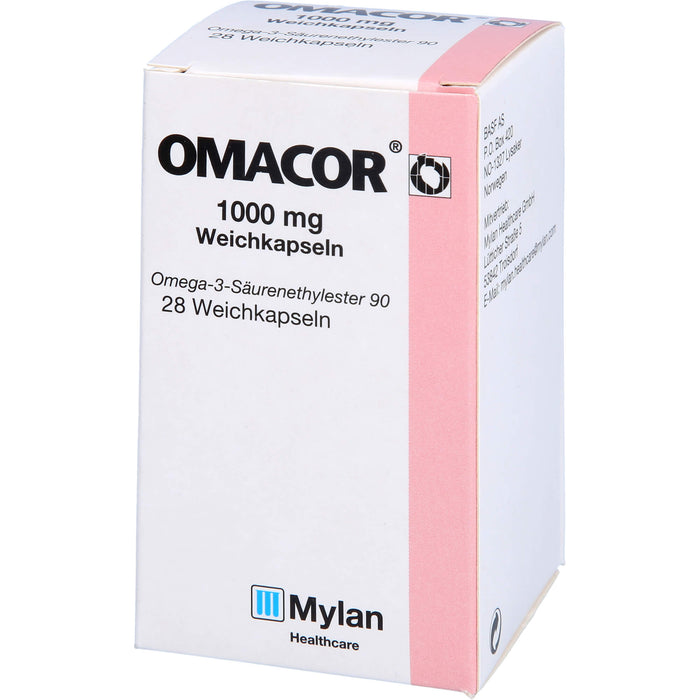 Omacor, 1000 mg Weichkapseln, 28 St WKA