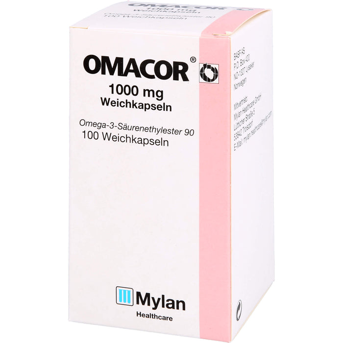 OMACOR 1000 mg Weichkapseln, 100 pcs. Capsules