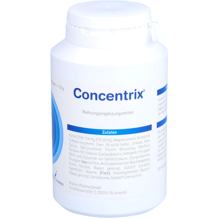 Concentrix Kapseln für Konzentration und Aufmerksamkeit, 180 pcs. Capsules