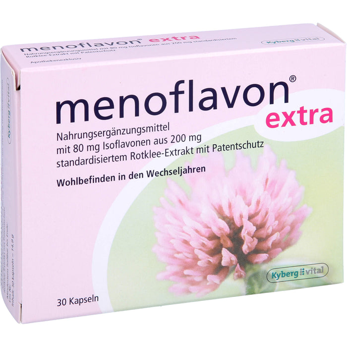 Menoflavon extra Kapseln für Wohlbefinden in den Wechseljahren, 30 pc Capsules