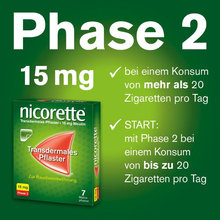 nicorette TX Pflaster 10 mg zur Raucherentwöhnung, 7 pc Pansement