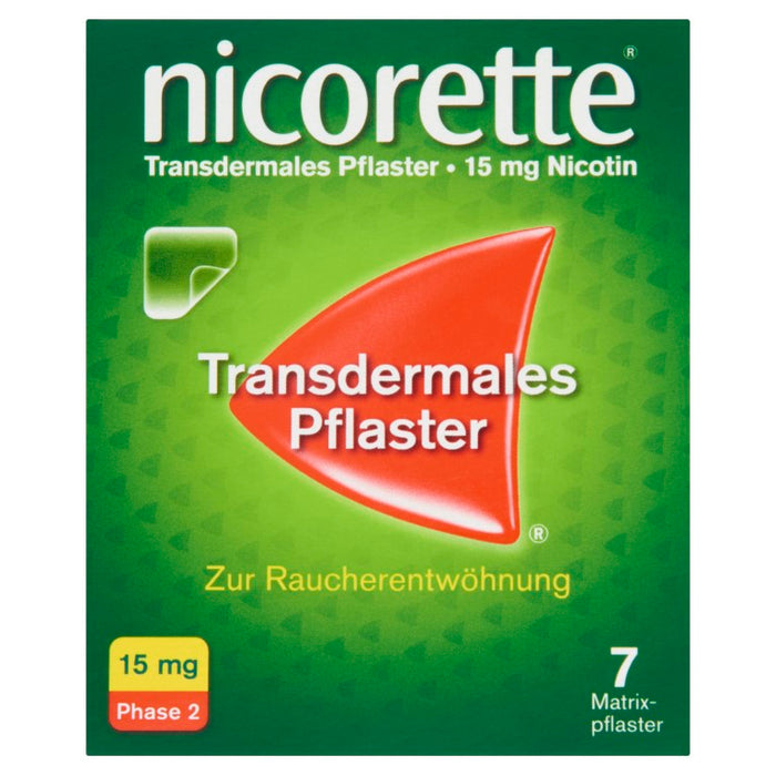 nicorette TX Pflaster 15 mg zur Raucherentwöhnung, 7 St. Pflaster