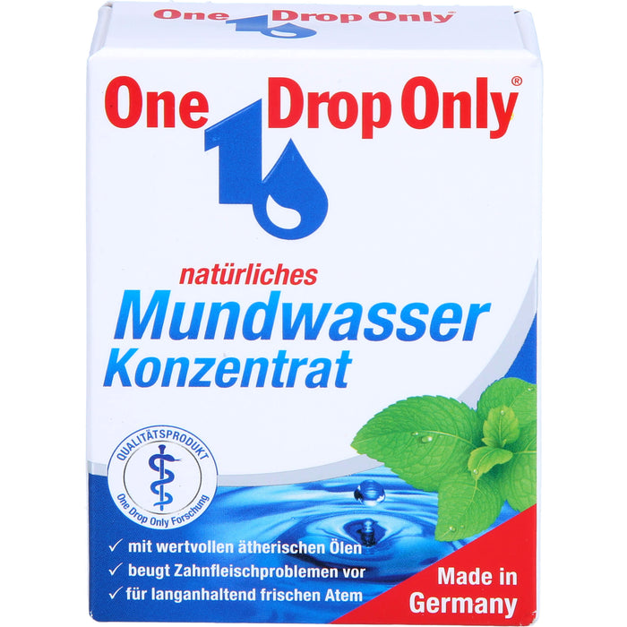 One Drop Only natürliches Mundwasser Konzentrat, 25 ml Lösung