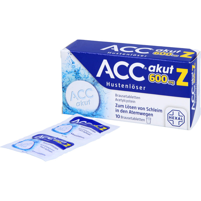 ACC akut 600 mg Z Hustenlöser Brausetabletten, 10 pc Tablettes