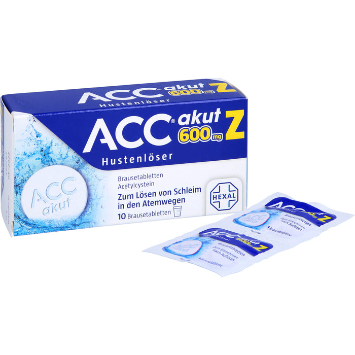 ACC akut 600 mg Z Hustenlöser Brausetabletten, 10 St. Tabletten