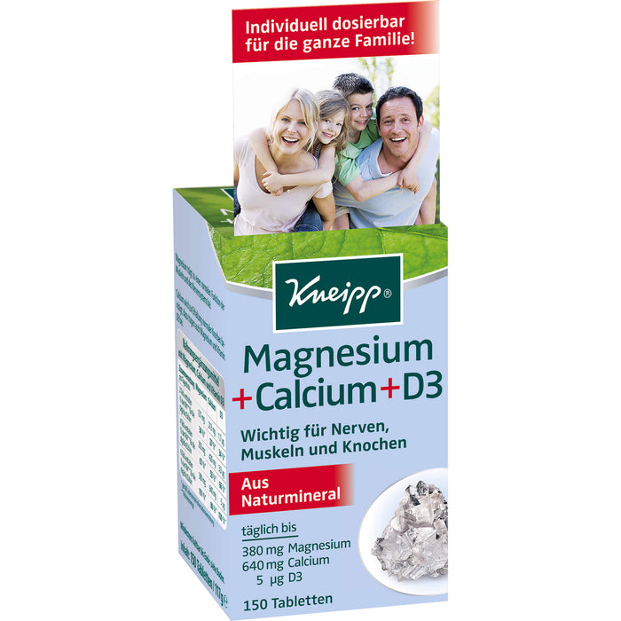 Kneipp Magnesium + Calcium + D3 Tabletten, 150 pc Tablettes