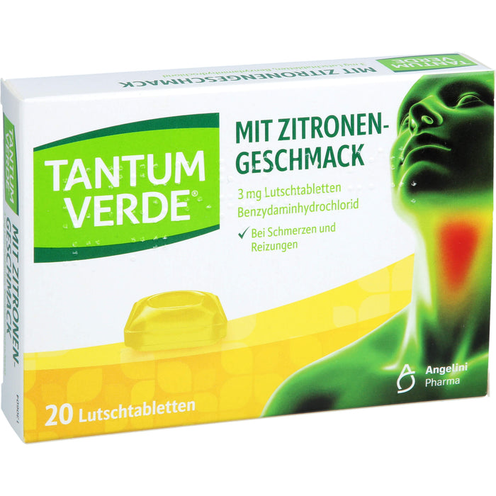 Tantum Verde Lutschtabletten mit Zitronengeschmack, 20 St. Tabletten