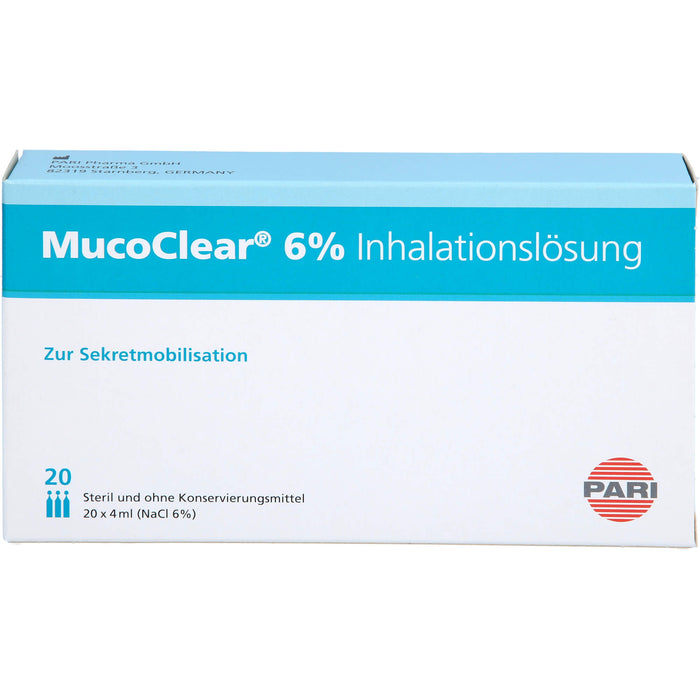 MucoClear 6 % NaCl Inhalationslösung, 20 pc Ampoules