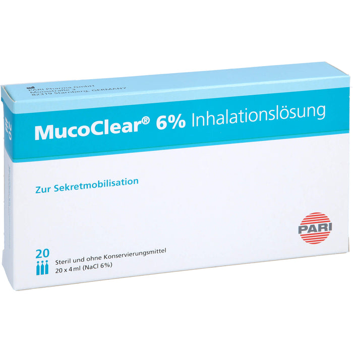 MucoClear 6 % NaCl Inhalationslösung, 20 pc Ampoules