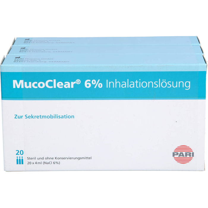 MucoClear 6 % NaCl Inhalationslösung, 60 pcs. Ampoules