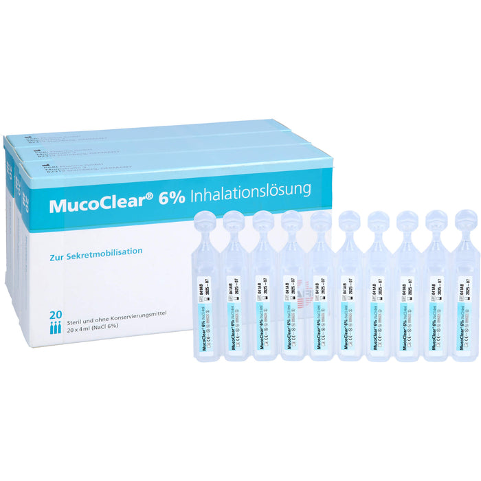 MucoClear 6 % NaCl Inhalationslösung, 60 pc Ampoules