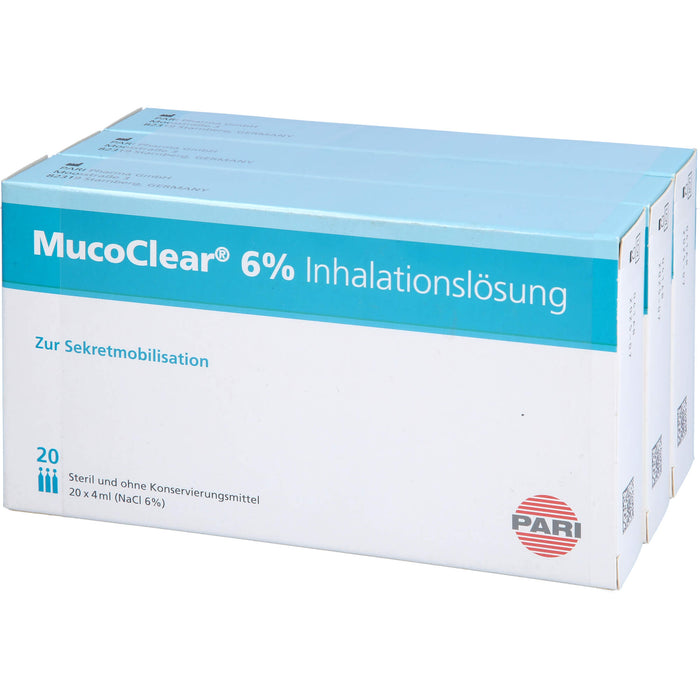 MucoClear 6 % NaCl Inhalationslösung, 60 St. Ampullen