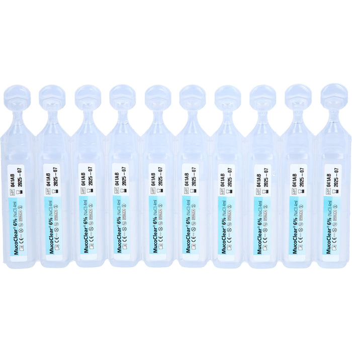 MucoClear 6 % NaCl Inhalationslösung, 60 pcs. Ampoules