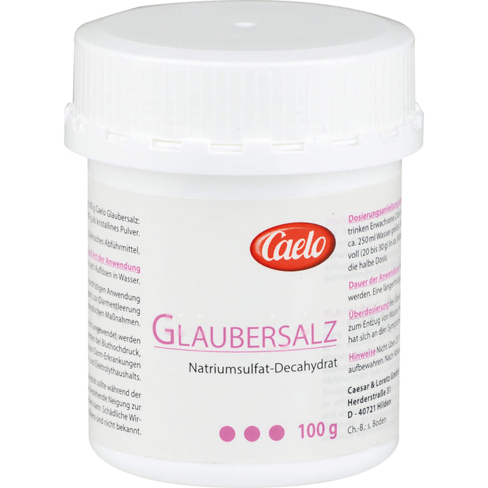 Caelo Glaubersalz, 100 g Powder