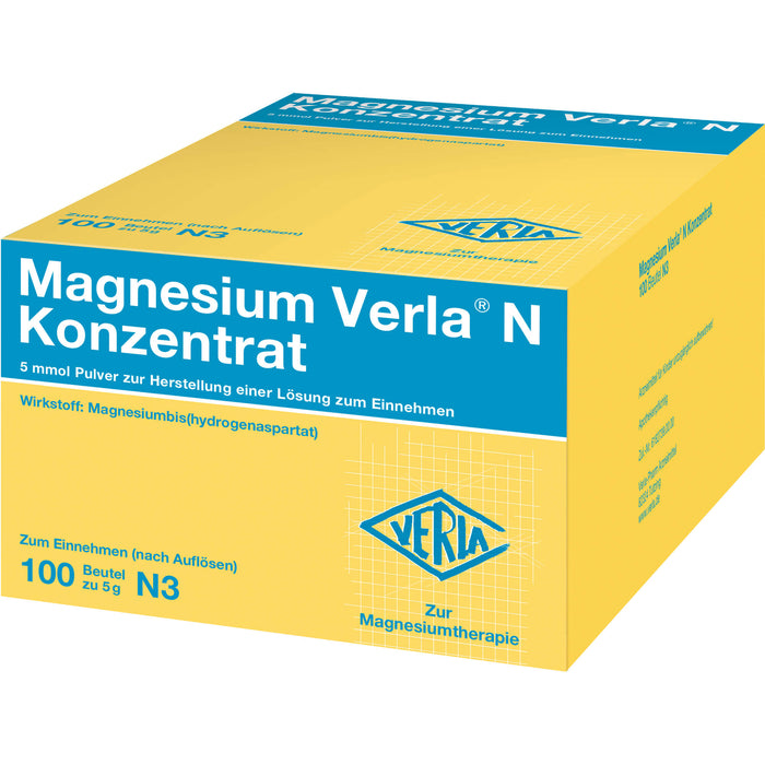 Magnesium Verla N Konzentrat Pulver, 100 pcs. Sachets