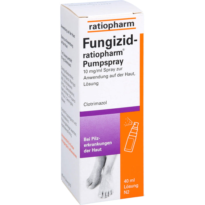 Fungizid-ratiopharm Pumpspray bei Pilzerkrankungen der Haut, 40 ml Lösung