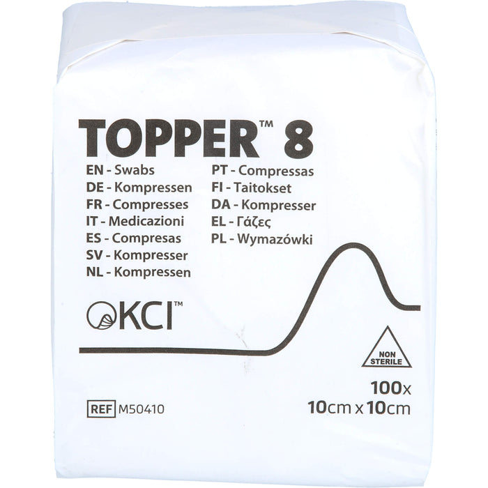 TOPPER 8 Kompressen unsteril 10 x 10 cm, 100 pcs. Compresses