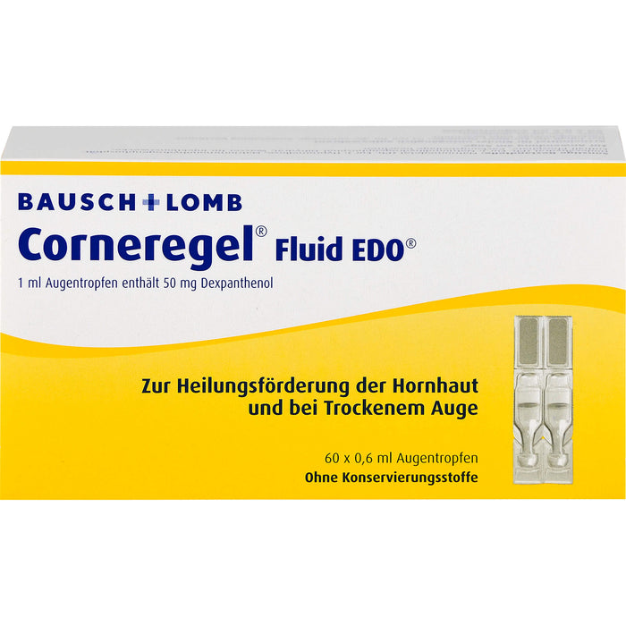 Corneregel Fluid EDO Augentropfen, 60 pcs. Single-dose pipettes