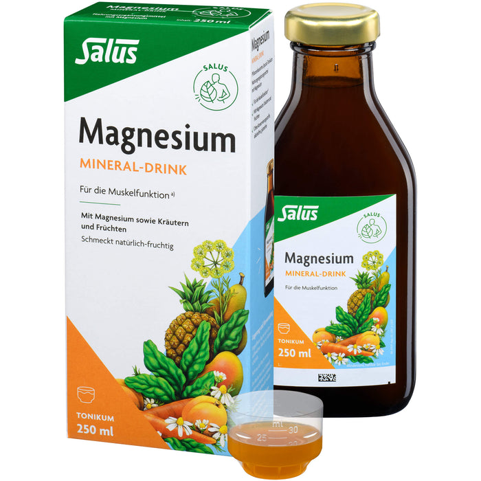 Salus Magnesium Mineral-Drink wichtig für die Muskelfunktion, 250 ml Lösung