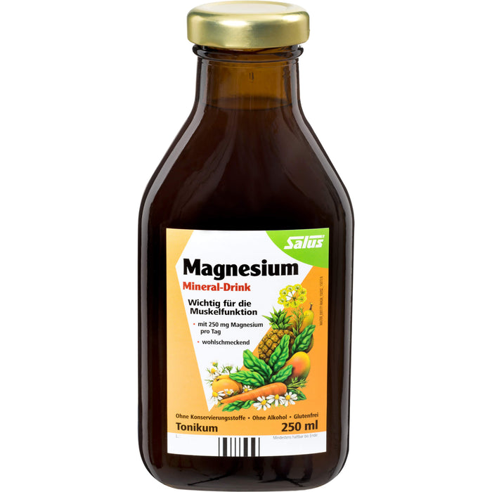 Salus Magnesium Mineral-Drink wichtig für die Muskelfunktion, 250 ml Solution