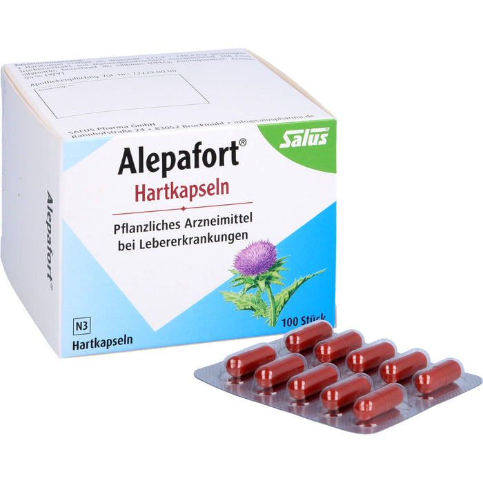 Salus Alepafort Kapseln bei Lebererkrankungen, 100 pcs. Capsules