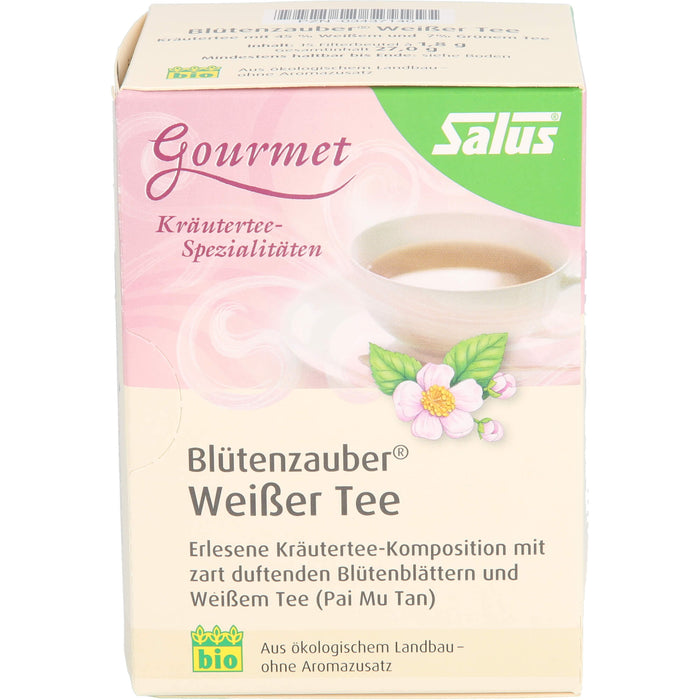 Salus Blütenzauber Weißer Tee, 15 pc Sac filtrant