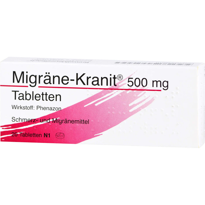 Migräne-Kranit 500 mg Tabletten, 20 pcs. Tablets