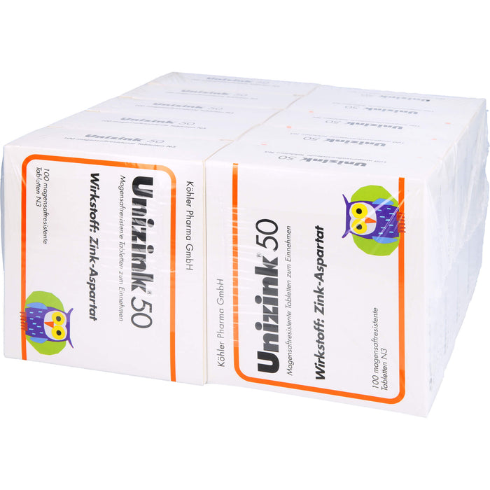 Unizink 50 Tabletten, 1000 pc Tablettes