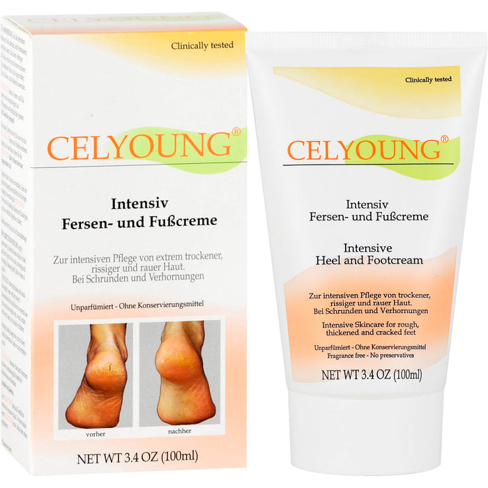 CELYOUNG Intensiv Fersen u. Fußcreme, 100 ml Creme