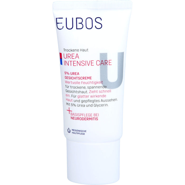 EUBOS Trockene Haut Urea 5% Gesichtscreme, 50 ml CRE