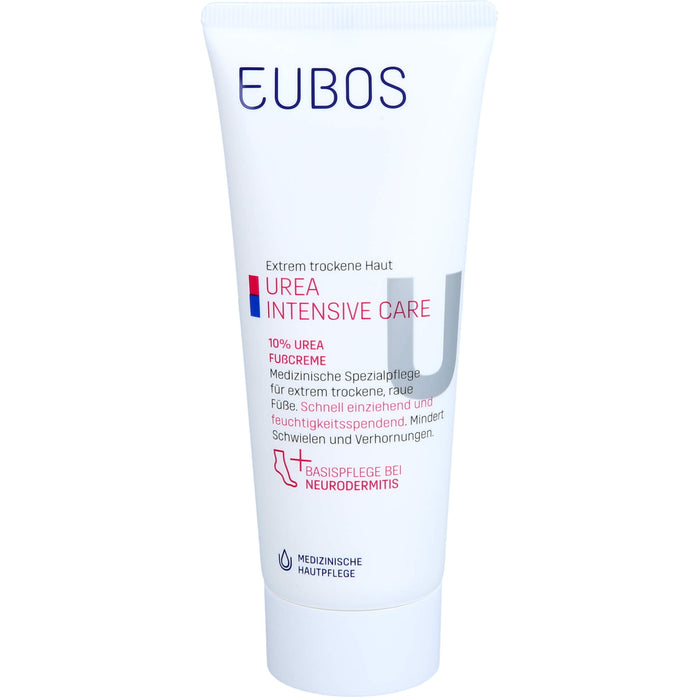 EUBOS Trockene Haut Urea 10% Fußcreme, 100 ml Crème