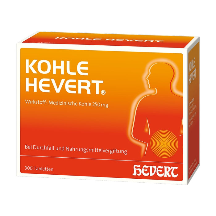 Kohle Hevert Tabletten, 300 pc Tablettes