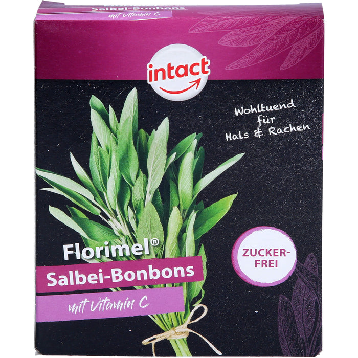 Florimel Salbeibonbons mit Vitamin C zuckerfrei, 40 g Candies