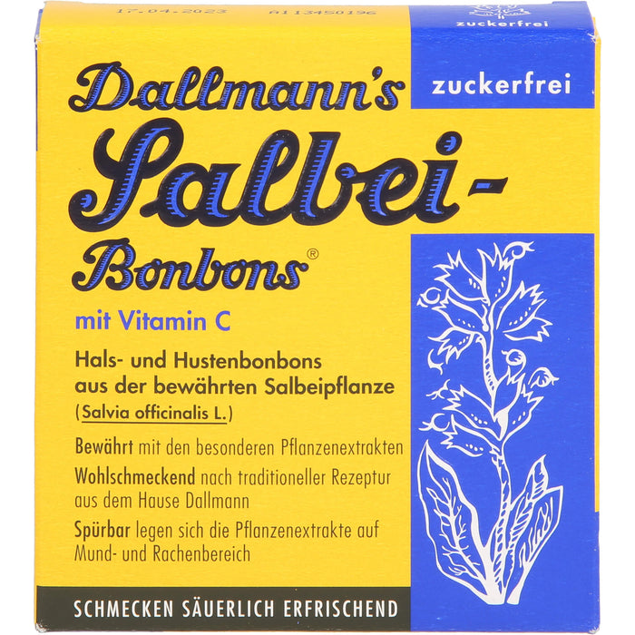 Dallmann's Salbei-Bonbons zuckerfrei, 20 pc Bonbons