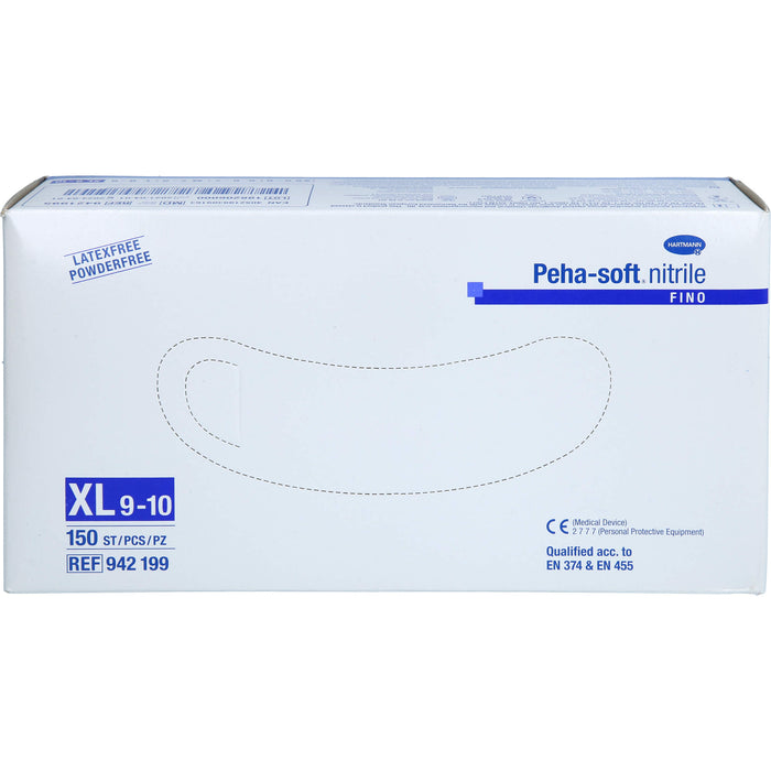 Peha-soft nitrile fino Unters.handsch.XL unst.pfr., 150 St HAS