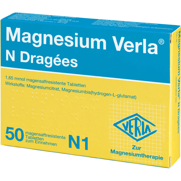 Magnesium Verla N Dragees, 50 pc Tablettes