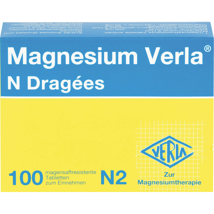 Magnesium Verla N Dragees, 100 pcs. Tablets