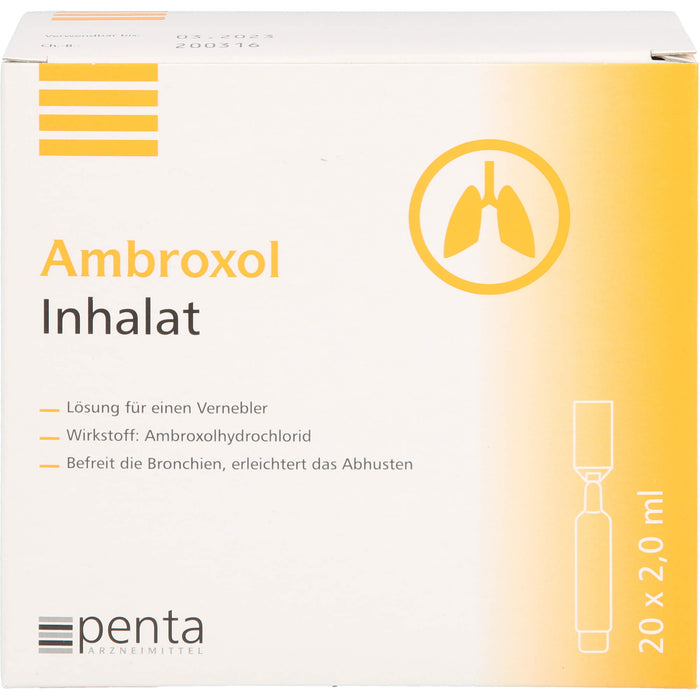 Ambroxol Inhalat 15 mg/2 ml, 40 ml Solution