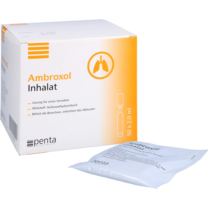 Penta Arzneimittel Ambroxol Inhalat Ein-Dosis-Behältnisse mit je 2 ml Lösung, 50 pcs. Single dose containers