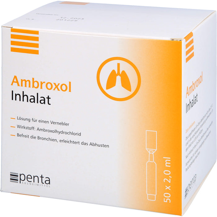 Penta Arzneimittel Ambroxol Inhalat Ein-Dosis-Behältnisse mit je 2 ml Lösung, 50 pc Récipients à dose unique