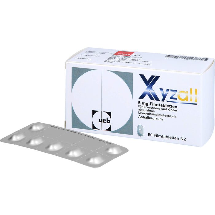 Xyzall 5 mg Emra Filmtabletten, 50 St FTA