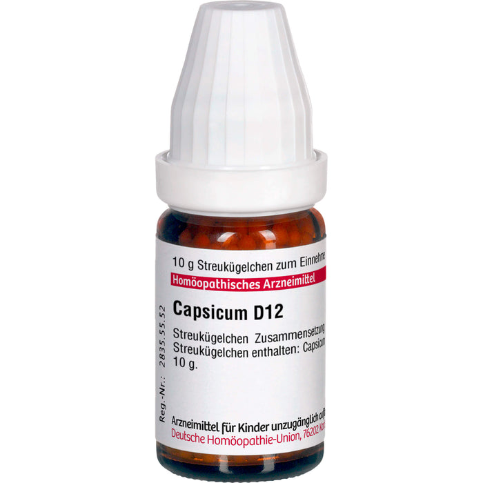 DHU Capsicum D12 Streukügelchen, 10 g Globuli