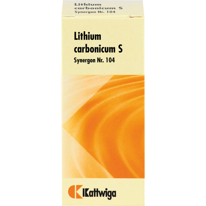 Kattwiga Synergon Komplex 104 Lithium carbonicum S Tabletten, 100 St. Tabletten