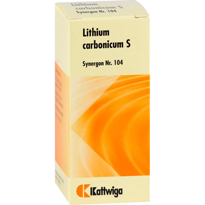 Kattwiga Synergon Komplex 104 Lithium carbonicum S Tabletten, 100 pcs. Tablets