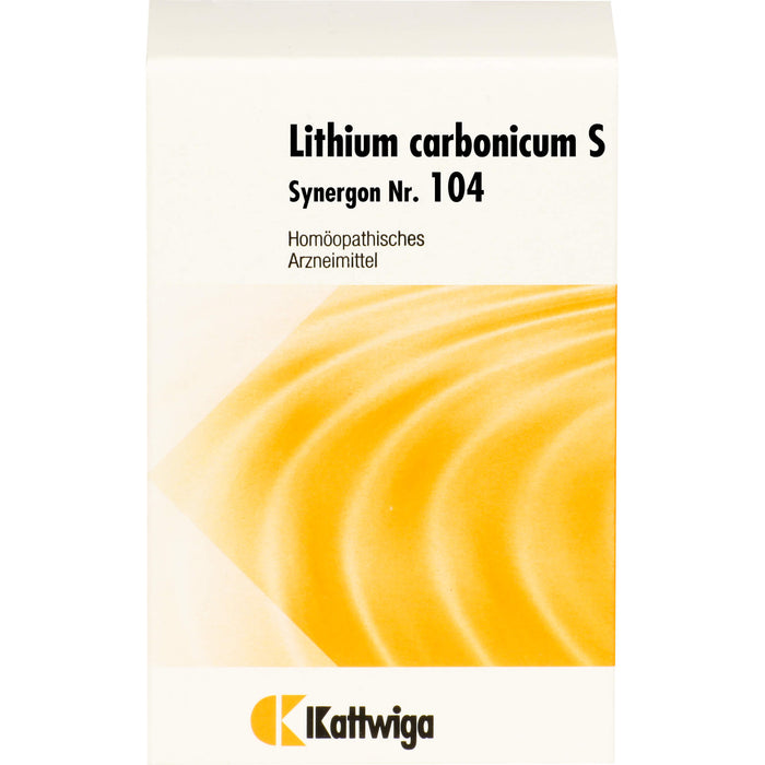 Kattwiga Synergon Nr.104 Lithium carbonicum S Tabletten, 200 pcs. Tablets