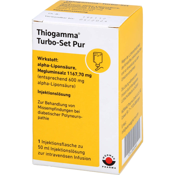 Thiogamma Turbo Set Pur Lösung, 50 ml Solution