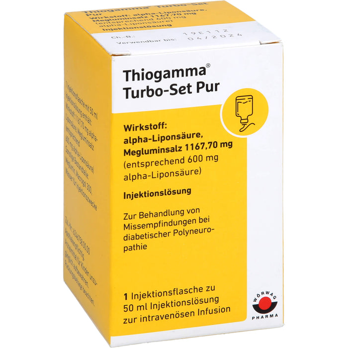 Thiogamma Turbo Set Pur Lösung, 50 ml Solution